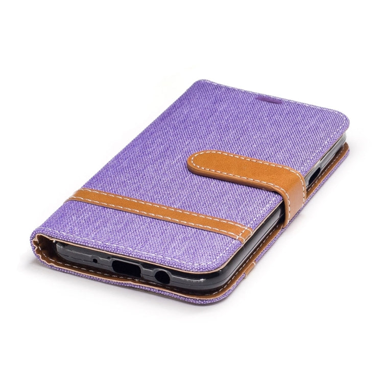 For Galaxy J3 (2017) (US Version) Denim Texture Leather Case with Holder & Card Slots & Wallet & Lanyard
