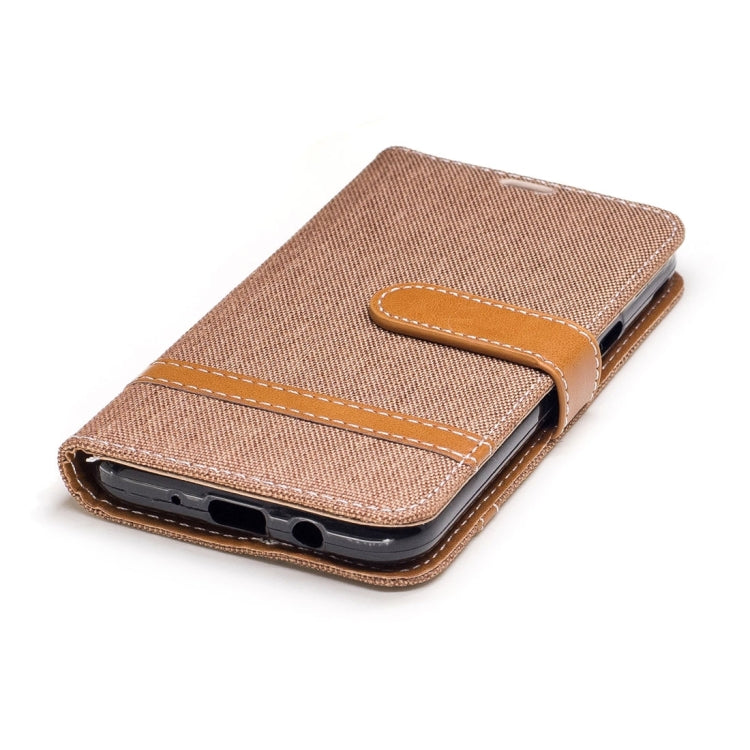 For Galaxy J3 (2017) (US Version) Denim Texture Leather Case with Holder & Card Slots & Wallet & Lanyard
