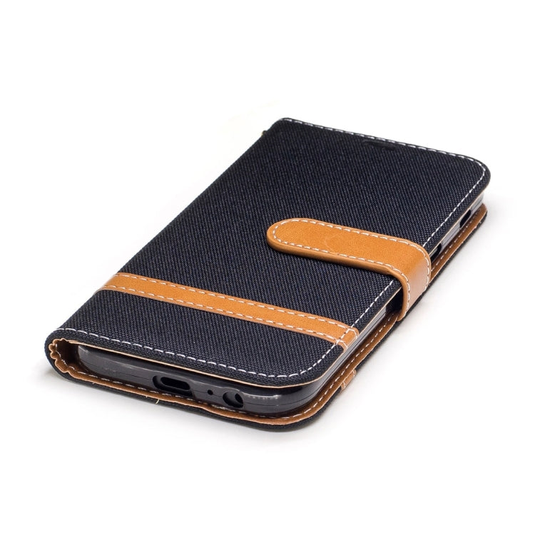 For Galaxy A5 (2017) Denim Texture Leather Case with Holder & Card Slots & Wallet & Lanyard