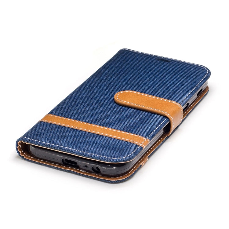 For Galaxy A5 (2017) Denim Texture Leather Case with Holder & Card Slots & Wallet & Lanyard