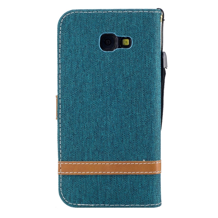For Galaxy A5 (2017) Denim Texture Leather Case with Holder & Card Slots & Wallet & Lanyard