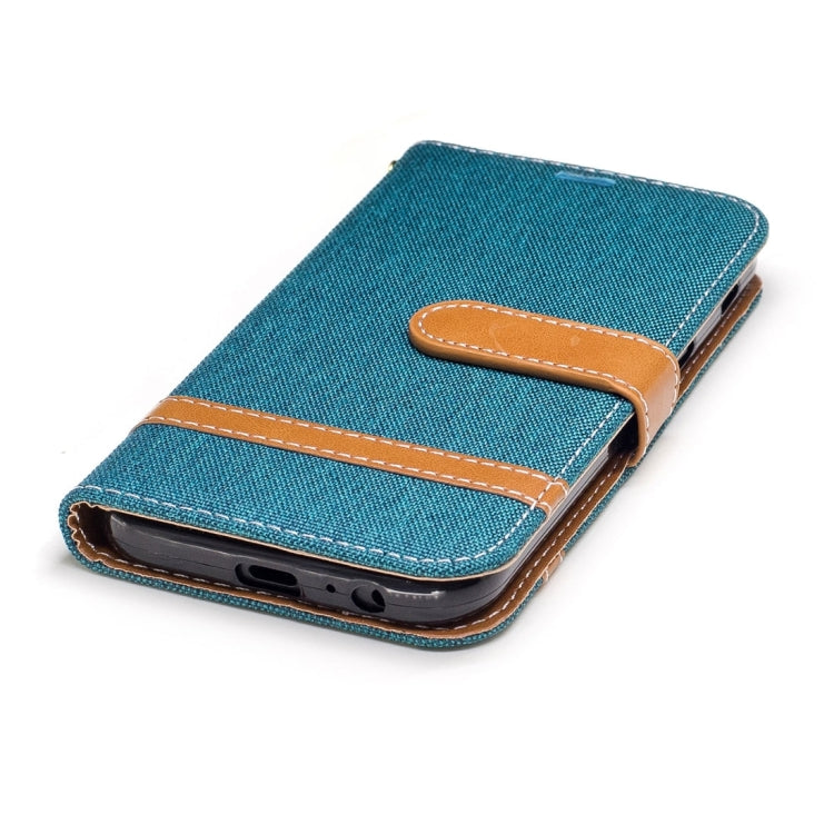 For Galaxy A5 (2017) Denim Texture Leather Case with Holder & Card Slots & Wallet & Lanyard