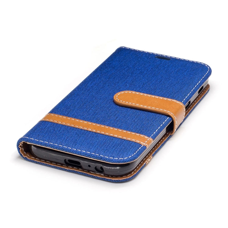 For Galaxy A5 (2017) Denim Texture Leather Case with Holder & Card Slots & Wallet & Lanyard