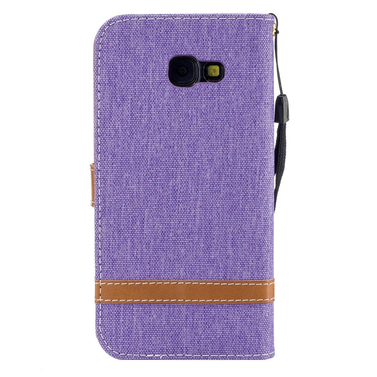For Galaxy A5 (2017) Denim Texture Leather Case with Holder & Card Slots & Wallet & Lanyard