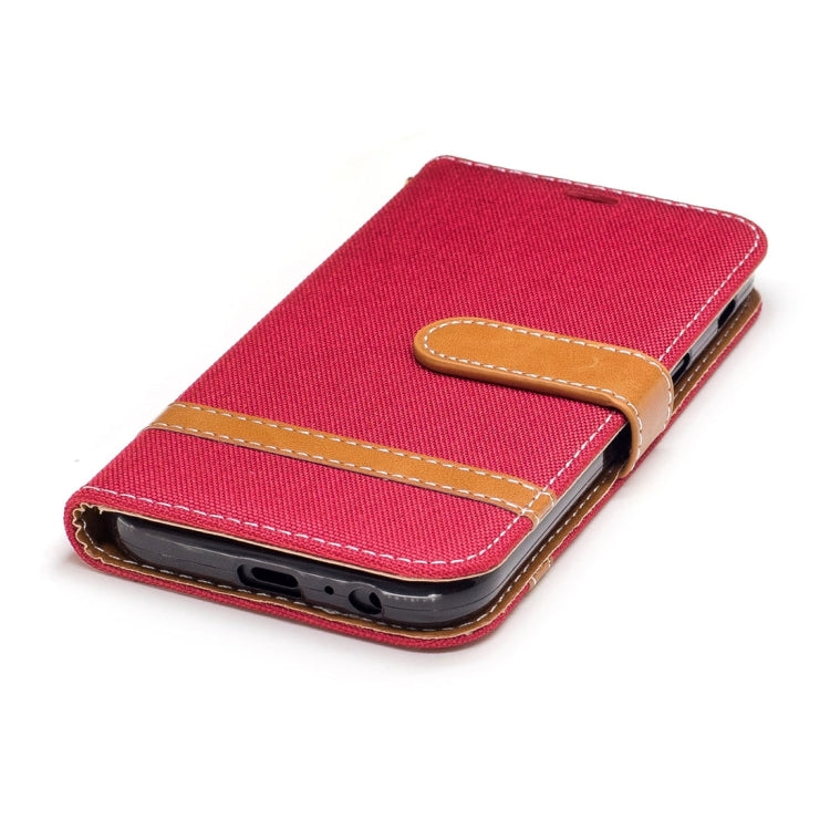 For Galaxy A5 (2017) Denim Texture Leather Case with Holder & Card Slots & Wallet & Lanyard