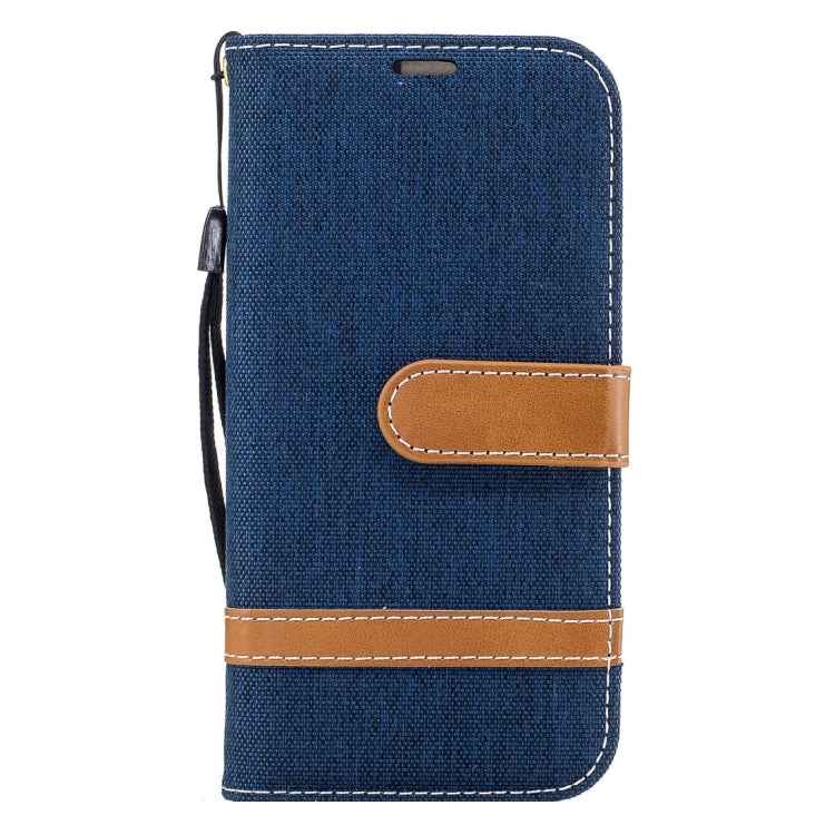 For Galaxy A3 (2017) Denim Texture Leather Case with Holder & Card Slots & Wallet & Lanyard