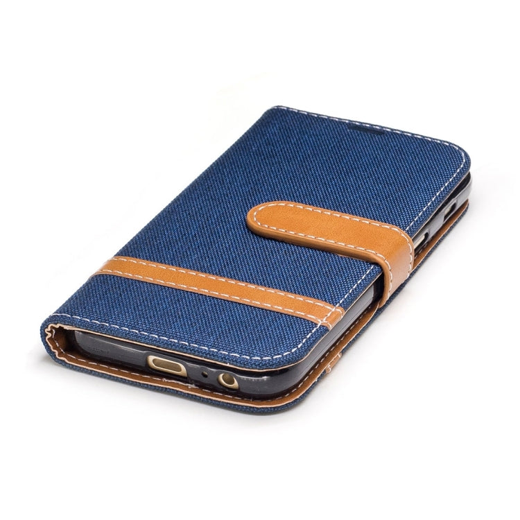 For Galaxy A3 (2017) Denim Texture Leather Case with Holder & Card Slots & Wallet & Lanyard