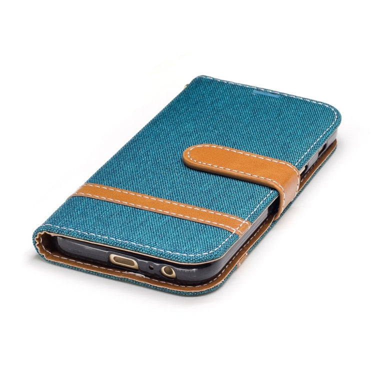 For Galaxy A3 (2017) Denim Texture Leather Case with Holder & Card Slots & Wallet & Lanyard