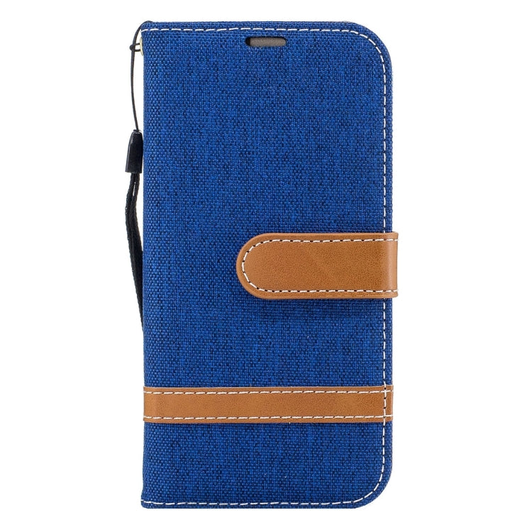 For Galaxy A3 (2017) Denim Texture Leather Case with Holder & Card Slots & Wallet & Lanyard