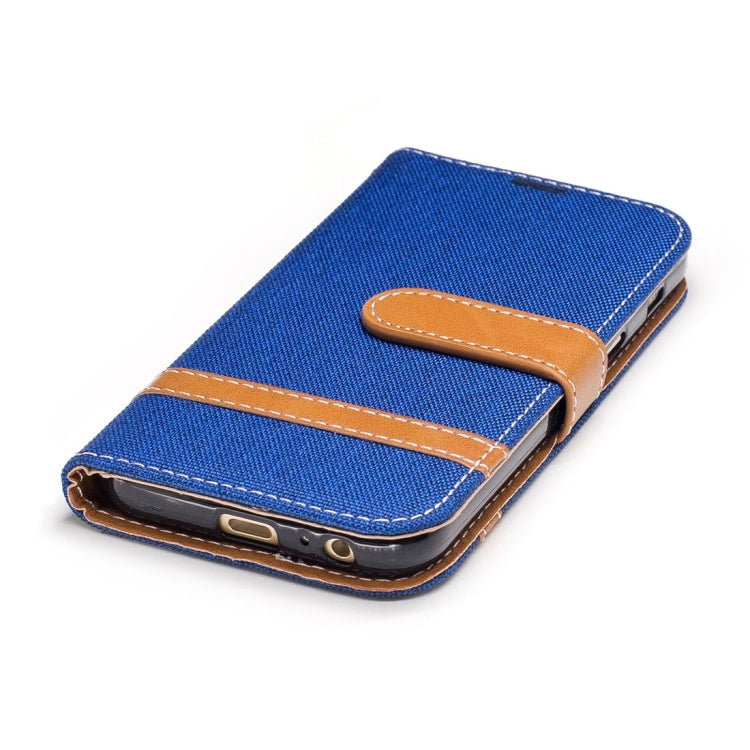For Galaxy A3 (2017) Denim Texture Leather Case with Holder & Card Slots & Wallet & Lanyard