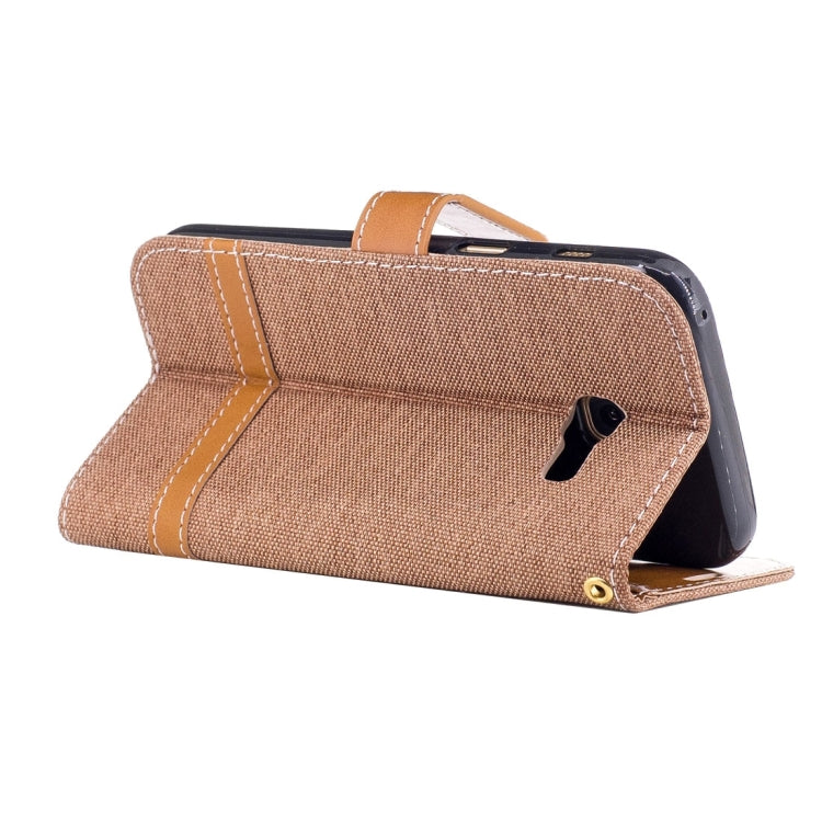 For Galaxy A3 (2017) Denim Texture Leather Case with Holder & Card Slots & Wallet & Lanyard