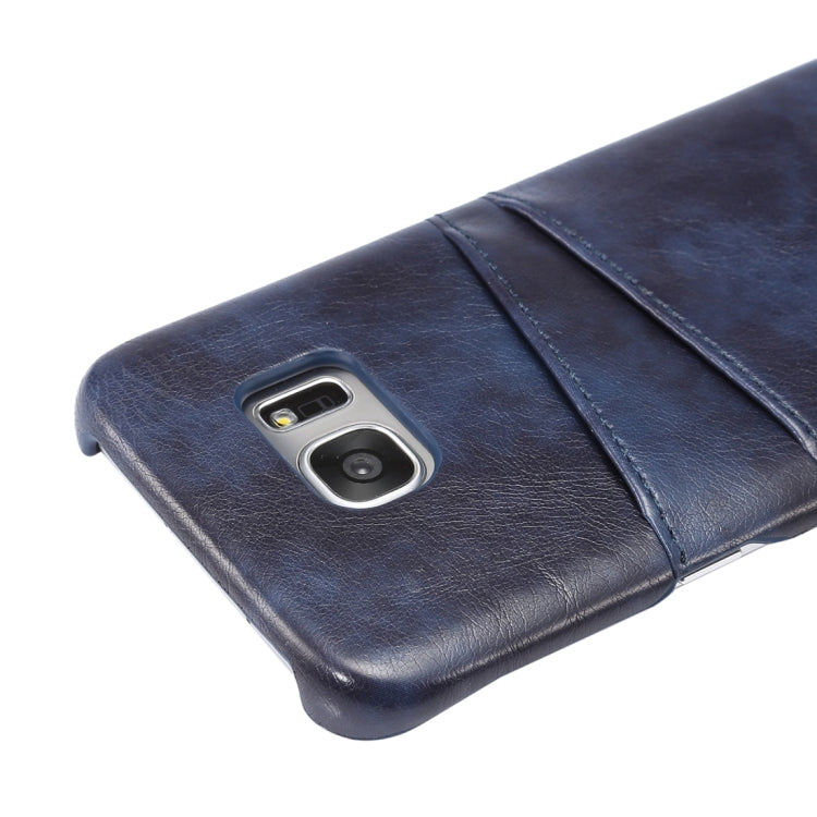 For Galaxy S7 Edge/ G935 Crazy Horse Texture PU Leather Back Cover Case with Card Slots
