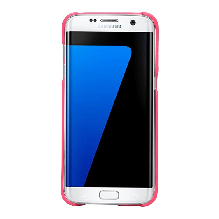 For Galaxy S7 Edge/ G935 Crazy Horse Texture PU Leather Back Cover Case with Card Slots