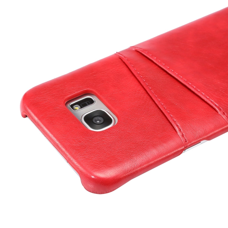 For Galaxy S7 Edge/ G935 Crazy Horse Texture PU Leather Back Cover Case with Card Slots
