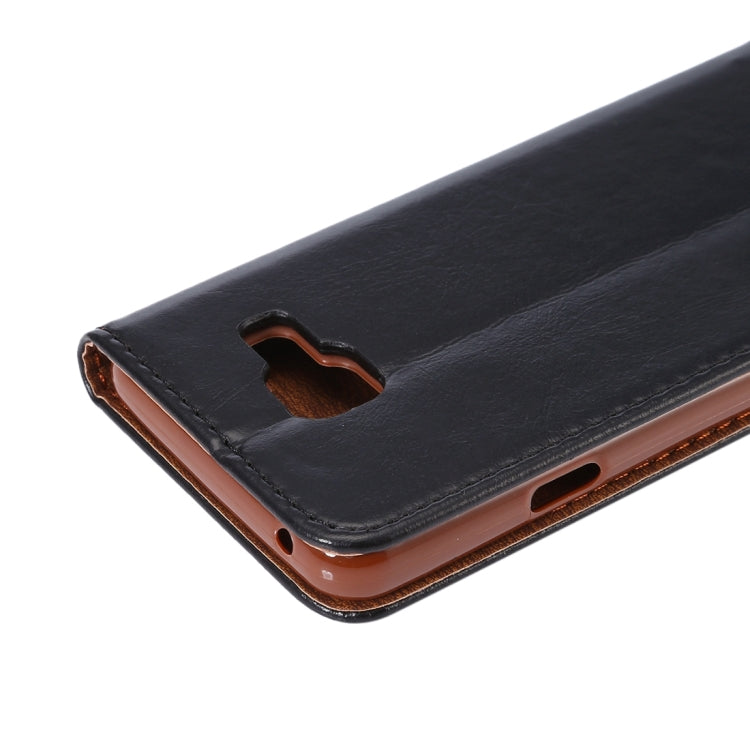 For Galaxy A3 (2016) / A3100 Crazy Horse Texture Magnetic Leather Case with Card Slot & Holder