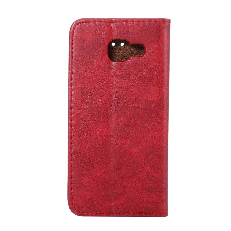 For Galaxy A3 (2016) / A3100 Crazy Horse Texture Magnetic Leather Case with Card Slot & Holder