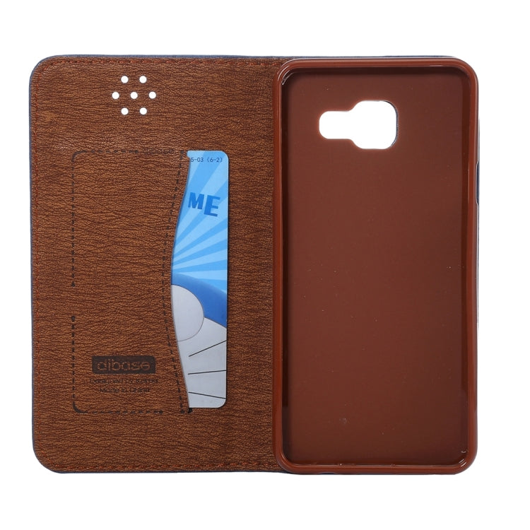 For Galaxy A3 (2016) / A3100 Crazy Horse Texture Magnetic Leather Case with Card Slot & Holder