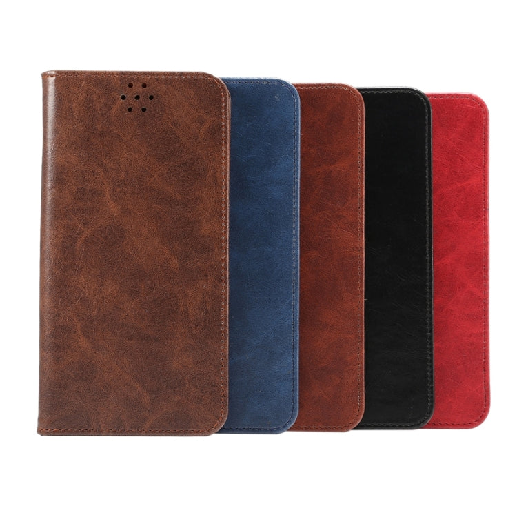For Galaxy A3 (2016) / A3100 Crazy Horse Texture Magnetic Leather Case with Card Slot & Holder