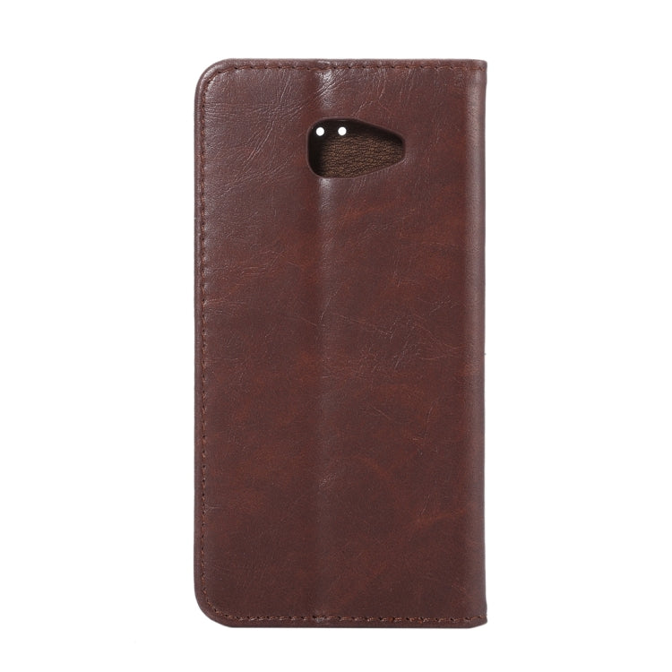 For Galaxy A7 (2016) / A7100 Crazy Horse Texture Magnetic Leather Case with Card Slot & Holder