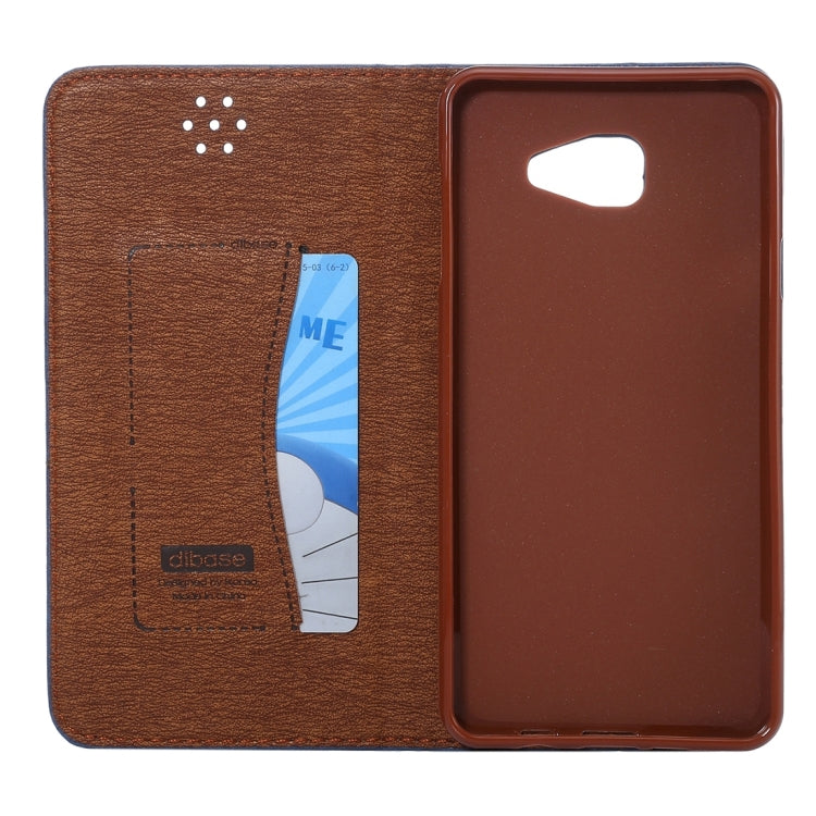 For Galaxy A7 (2016) / A7100 Crazy Horse Texture Magnetic Leather Case with Card Slot & Holder