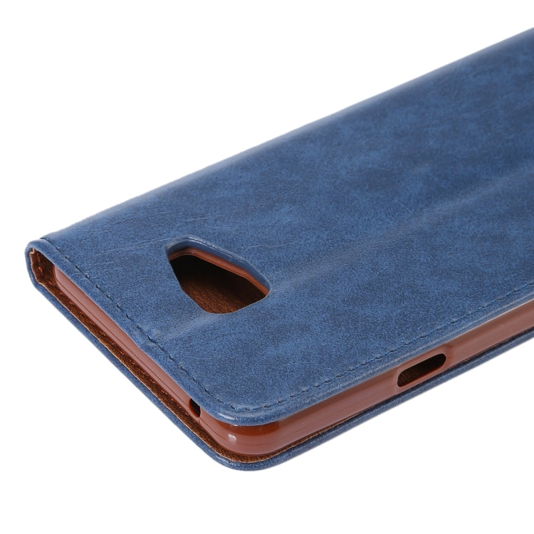 For Galaxy A7 (2016) / A7100 Crazy Horse Texture Magnetic Leather Case with Card Slot & Holder