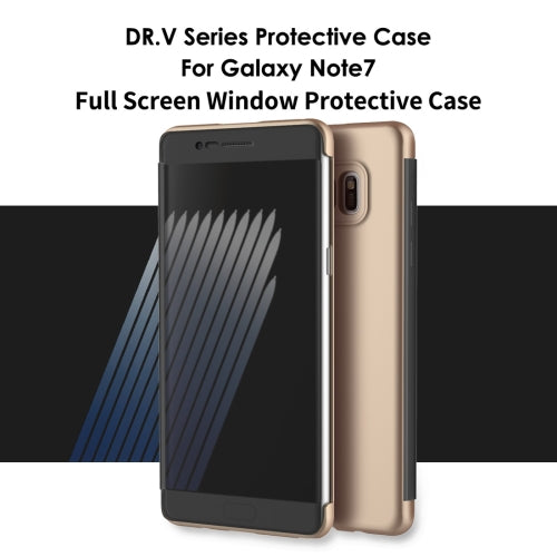 Rock for Galaxy Note 7 / N930 Rock Dr.V Series Business Style Ultrathin Flip Protective Case with Visible Front Cover
