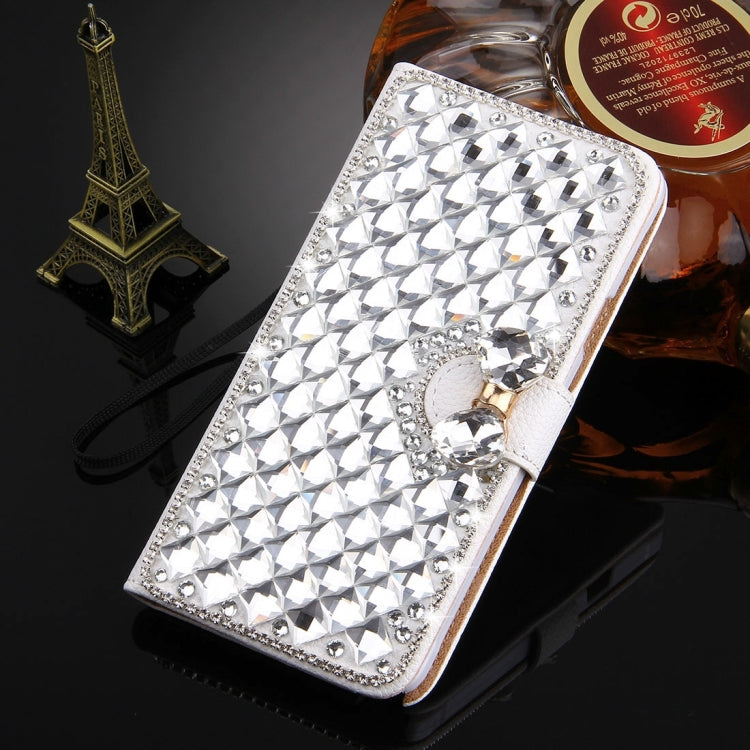 For Galaxy Note 4 / N910 Diamond Encrusted Bowknot Pattern Horizontal Flip Leather Case with Magnetic Buckle & Card Slots & Holder & Lanyard