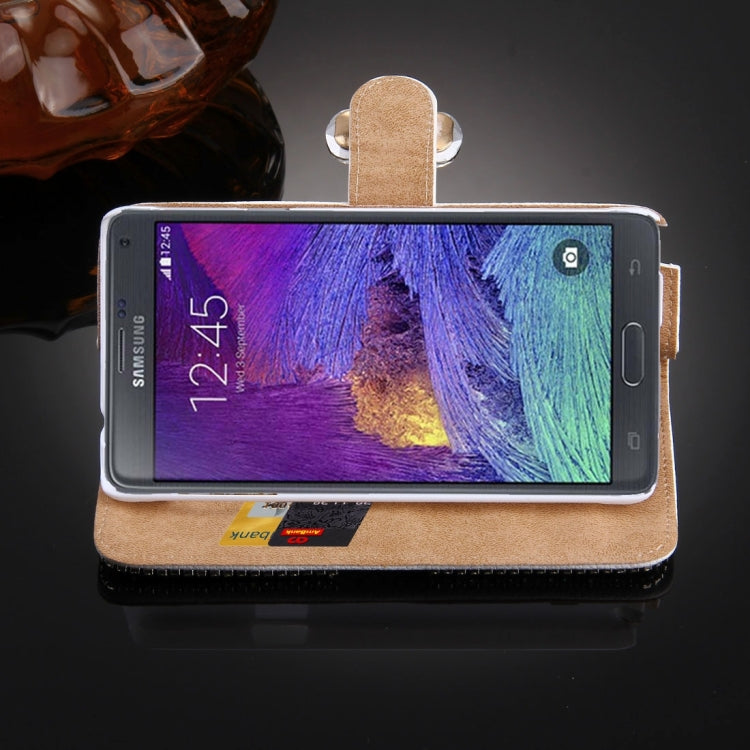 For Galaxy Note 4 / N910 Diamond Encrusted Bowknot Pattern Horizontal Flip Leather Case with Magnetic Buckle & Card Slots & Holder & Lanyard