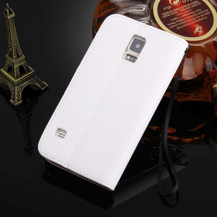 For Galaxy S5 / G900 Diamond Encrusted Bowknot Pattern Horizontal Flip Leather Case with Magnetic Buckle & Card Slots & Holder & Lanyard