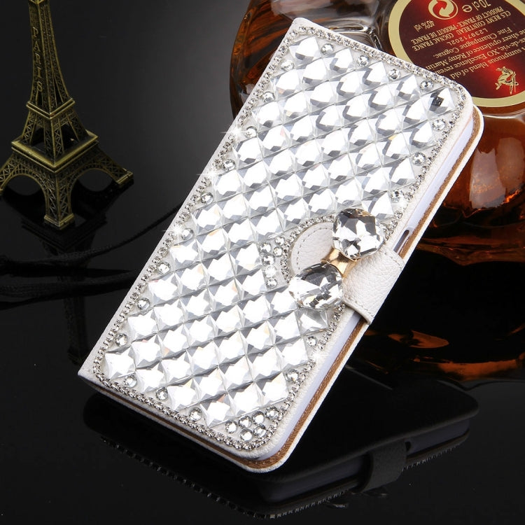 For Galaxy S7 / G930 Diamond Encrusted Bowknot Pattern Horizontal Flip Leather Case with Magnetic Buckle & Card Slots & Holder & Lanyard