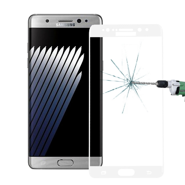 For Galaxy Note 7 / N930 0.26mm 9H Surface Hardness Explosion-proof Colorized Silk-screen Tempered Glass Full Screen Film