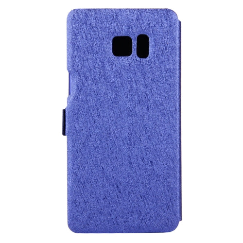 For Galaxy Note 7 / N930 Silk Texture Horizontal Flip Solid Color Leather Case with Call Display ID & Holder