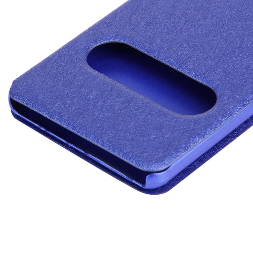 For Galaxy Note 7 / N930 Silk Texture Horizontal Flip Solid Color Leather Case with Call Display ID & Holder