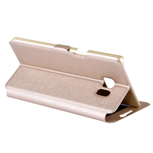 For Galaxy Note 7 / N930 Silk Texture Horizontal Flip Solid Color Leather Case with Call Display ID & Holder
