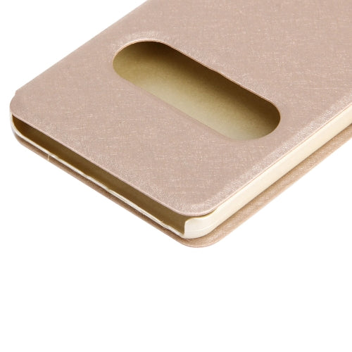 For Galaxy Note 7 / N930 Silk Texture Horizontal Flip Solid Color Leather Case with Call Display ID & Holder