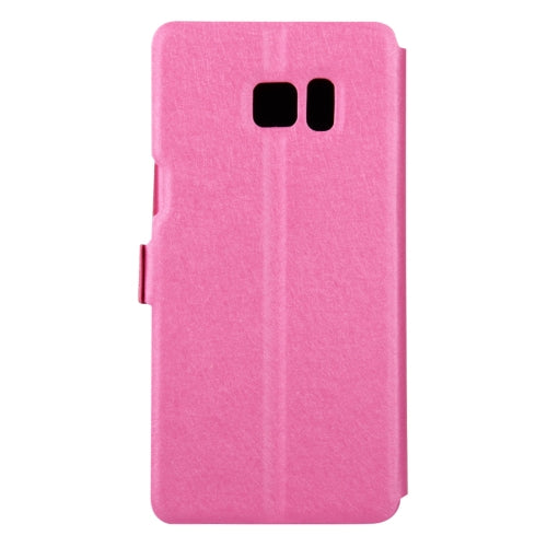 For Galaxy Note 7 / N930 Silk Texture Horizontal Flip Solid Color Leather Case with Call Display ID & Holder