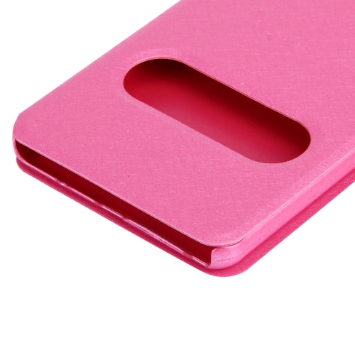 For Galaxy Note 7 / N930 Silk Texture Horizontal Flip Solid Color Leather Case with Call Display ID & Holder