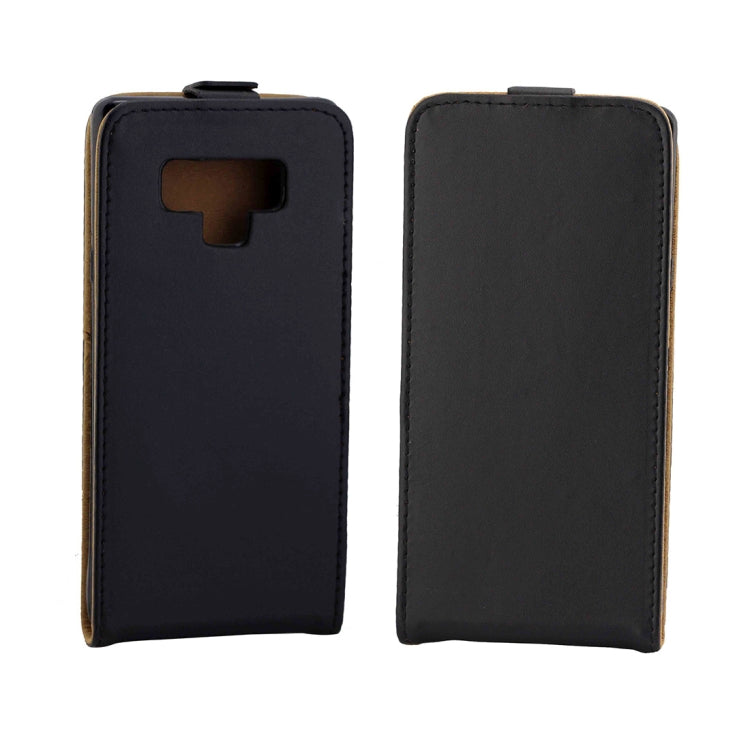 Business Style Vertical Flip TPU Leather Case for Galaxy Note9, with Card Slot(Black)