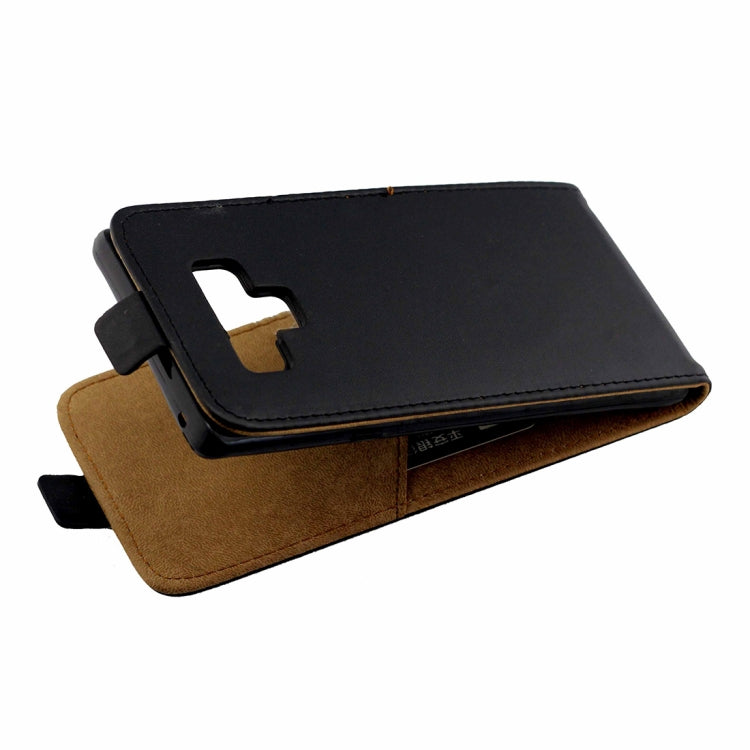 Business Style Vertical Flip TPU Leather Case for Galaxy Note9, with Card Slot(Black)