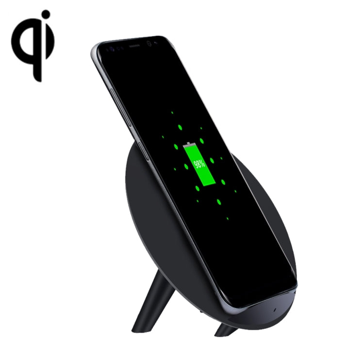 YoLike K10 Universal 10W Fast Qi Standard Wireless Charger, For iPhone X / iPhone 8 & 8 Plus, Samsung, HTC, Sony, Nokia, LG and other Smartphones(Black)