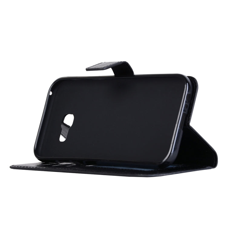 For Galaxy A3 (2017) / A320 Crazy Horse Texture Horizontal Flip PU Leather Case with Holder & Card Slots & Wallet & Photo Frame & Lanyard & Magnetic Buckle