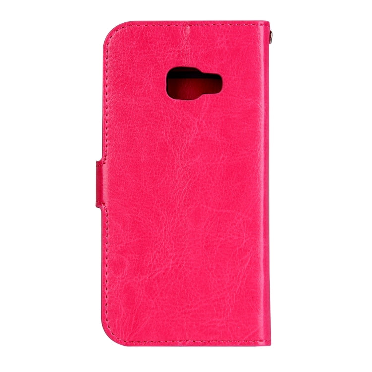 For Galaxy A3 (2017) / A320 Crazy Horse Texture Horizontal Flip PU Leather Case with Holder & Card Slots & Wallet & Photo Frame & Lanyard & Magnetic Buckle