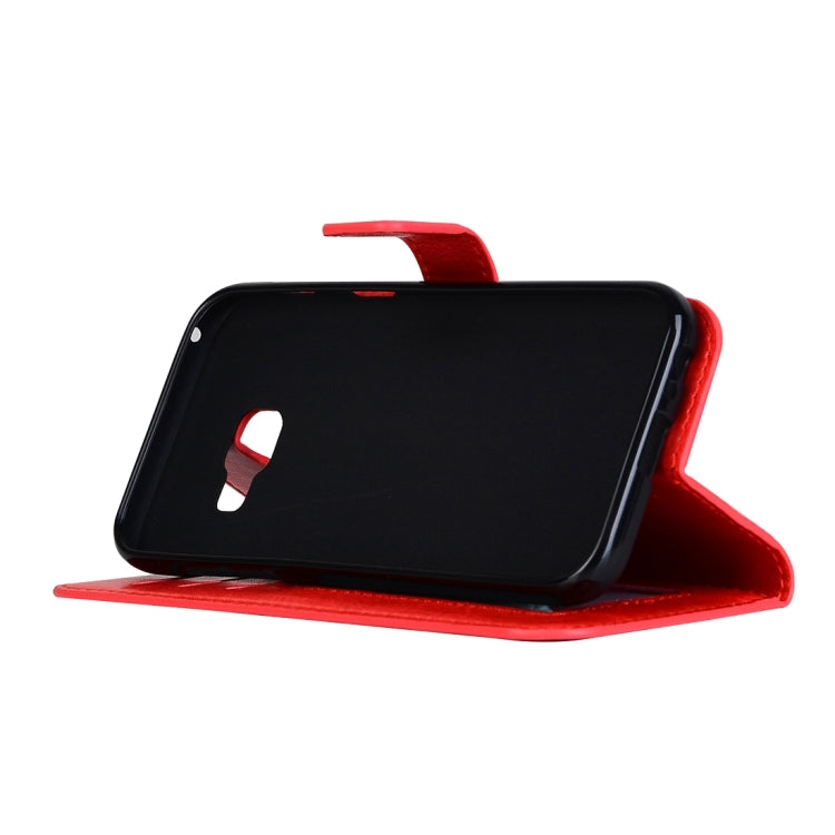 For Galaxy A3 (2017) / A320 Crazy Horse Texture Horizontal Flip PU Leather Case with Holder & Card Slots & Wallet & Photo Frame & Lanyard & Magnetic Buckle