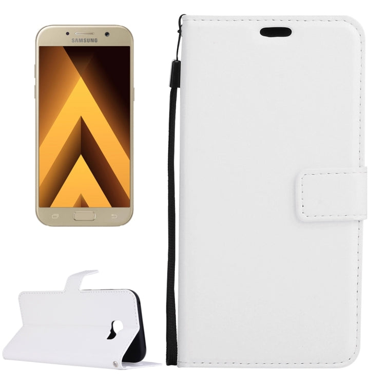 For Galaxy A3 (2017) / A320 Crazy Horse Texture Horizontal Flip PU Leather Case with Holder & Card Slots & Wallet & Photo Frame & Lanyard & Magnetic Buckle