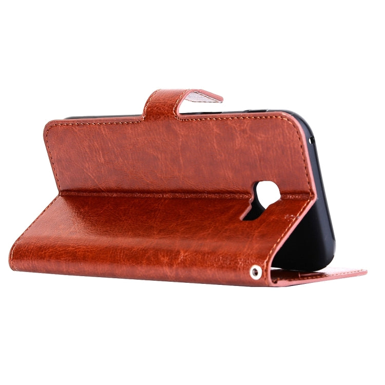 For Galaxy A3 (2017) / A320 Crazy Horse Texture Horizontal Flip PU Leather Case with Holder & Card Slots & Wallet & Photo Frame & Lanyard & Magnetic Buckle
