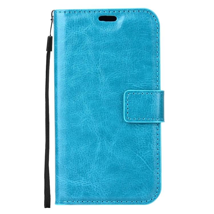 For Galaxy J3 (2017) / J327 Crazy Horse Texture Horizontal Flip PU Leather Case with Holder & Card Slots & Wallet & Photo Frame & Lanyard & Magnetic Buckle