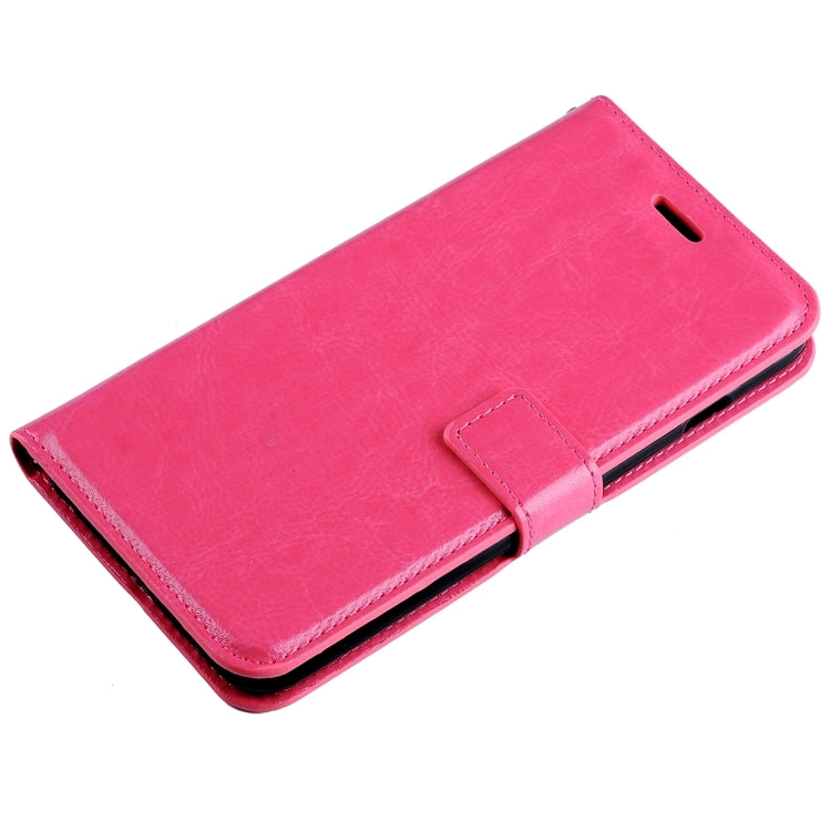 For Galaxy J3 (2017) / J327 Crazy Horse Texture Horizontal Flip PU Leather Case with Holder & Card Slots & Wallet & Photo Frame & Lanyard & Magnetic Buckle