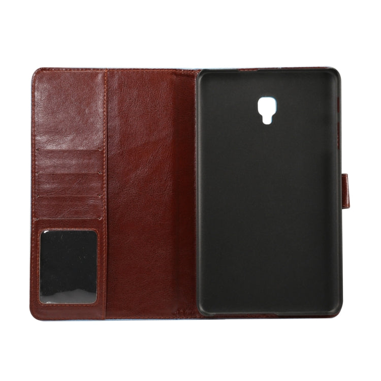 For Galaxy Tab A 8.0 (2017) / T380 / T385 Flower Pattern Cloth Surface PU Leather Case with Holder & Card Slots & Wallet(White)