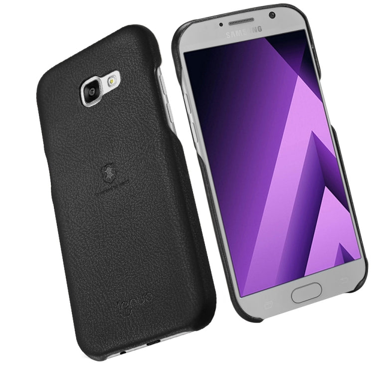 Lenuo for Galaxy A5 (2017) / A520 Litchi Texture PU + PC Paste Skin Protective Case