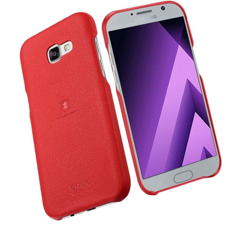 Lenuo for Galaxy A5 (2017) / A520 Litchi Texture PU + PC Paste Skin Protective Case